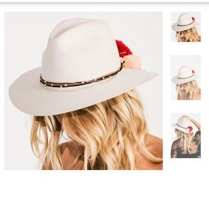 Brooklyn Fedora Navajo Pom Pom Lovely Bird Hat